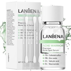 LANBENA Sérum de précision contre lacné, lotion asséchante contre lacné, traitement de nuit contre lacné pour le visage, a