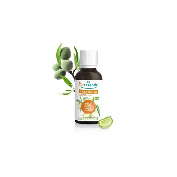 Puressentiel - Huile Végétale Amande douce - Bio - 100% pure et naturelle - 50 ml