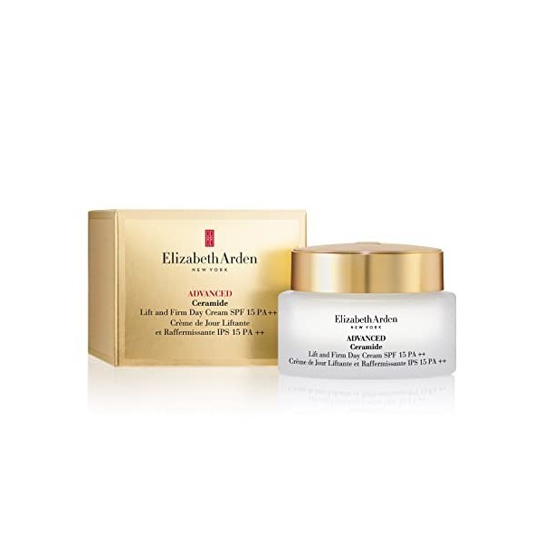 Elizabeth Arden Advanced Ceramide, Crème de Jour Liftante et Raffermissante 50ml , Hydrate Intensément, IPS 15