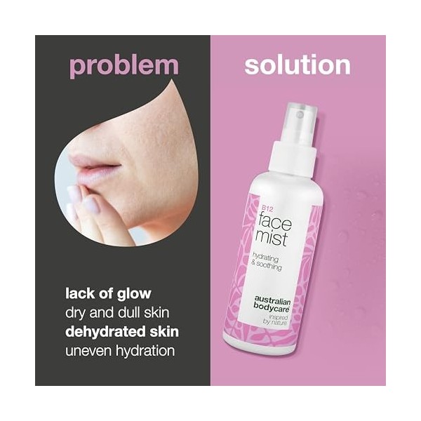 Vitamin B12 Face Mist – Fraîcheur instantanée et éclat pour peau terne – Enrichi en vitamine B12, acide hyaluronique et aloe 