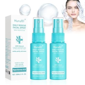 Horuili® Vaporisateur visage, Brouillard visage apaisant, Brouillard visage, Eau nettoyante pour le visage, Hydratant,Brume h