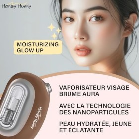 Vaporisateur Facial Hydratant Rafraîchissant AURA - Sauna Facial Visage pour Nettoyage des Pores et une Hydratation Maximale 
