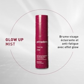 Primaderm - Glow Up Mist - Brume pour le visage avec effet éclat - Hydratante - Réduit les signes de fatigue - Antioxydant - 