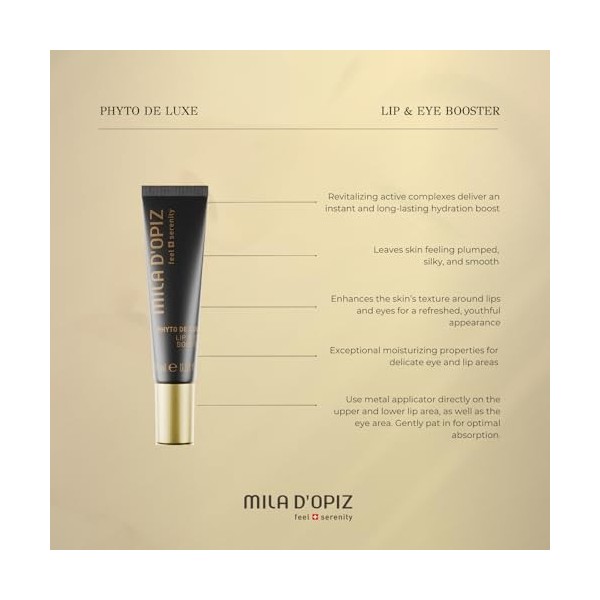 Phyto De Luxe Lip and Eye Booster by Mila D Opiz for Women - 0.5 oz Gel