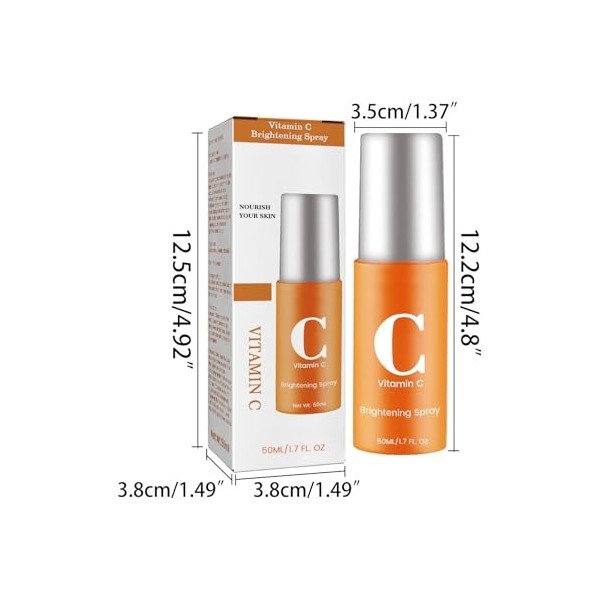 Anti-aging Spray VC Hydrating Spray, Antioxydant et Soutient le Système Immunitaire, Spray Vegan, Spray Hydratant Anti-âge po