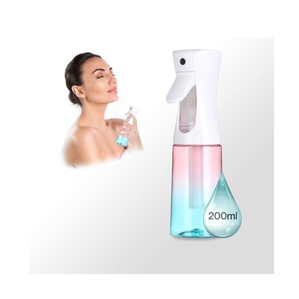 Brumisateur Rechargeable Eau 200ml - Brumisateur de Poche Visage - Vaporisateur d’eau multifonctionnel : Parfums Ambiance, Pl
