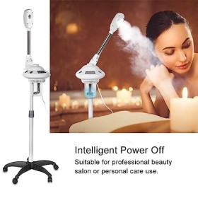 Vapeur facial avec move The Scroll Wheel, Nano Ion Steamer, sauna chaud avec bras stérile Rocker pour la maison, le salon de 