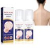 Pemarlis 2pcs*60ml Spray de traitement de lacné du dos, Exfoliant pour le dos,nettoyage en profondeur,Éclaircir les marques 