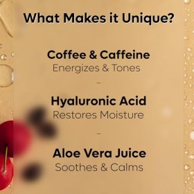mCaffeine Coffee Face Mist - Infused with Aloe Vera and Hyaluronic Acid - Controls Oil, Improves Skin Texture and Tones Skin 