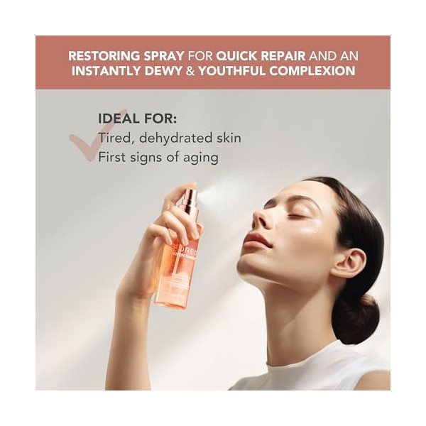 FOREO SUPERCHARGED Brume essentielle restauratrice de la barrière, 110 ml - Brume hydratante visage booster de collagène - Ni