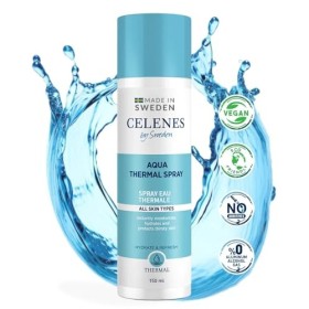 CELENES by Sweden Spray Eau Thermale, 150ml - Brumisateur Eau Thermale Naturelle 100% - Brumisateur Visage Sans Alcool, Parfu