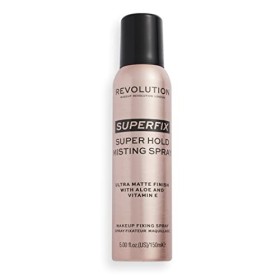 Makeup Revolution, Super Fix Misting Spray, Spray Fissante per Makeup, Finish Opaco, Lunga Tenuta, Arricchito con Vitamina E,