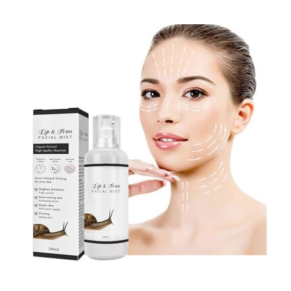 Brume Pour Le Visage, Spray Raffermissant Pour Le Visage, Essence De Mucine Descargot, Essence De Collagène, Spray Hydratant