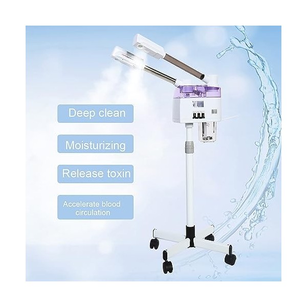 Machine de pulvérisation à chaud et à froid Vapeur visage Pulvérisateur à ions avec vaporisateur d pour maison, spa, salon d