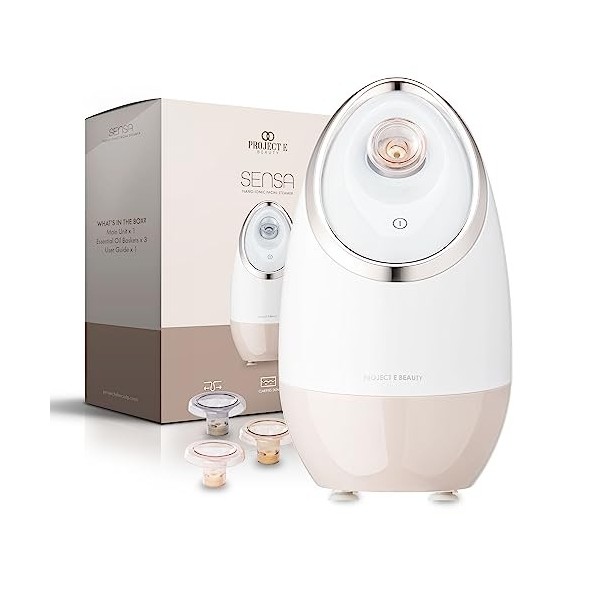 Sensa | Vapeur facial nano ionique par Project E Beauty | Nettoyage en profondeur des pores | Pulvérisateur à brume chaude | 