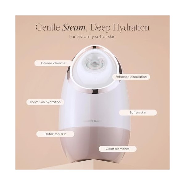 Sensa | Vapeur facial nano ionique par Project E Beauty | Nettoyage en profondeur des pores | Pulvérisateur à brume chaude | 