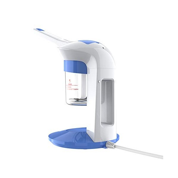 Vapeur Faciale Portable, Vapeur Ionique, Vapeur D, Soins du Visage, Aromathérapie, Humidificateur Rotatif à 360 ° pour Netto