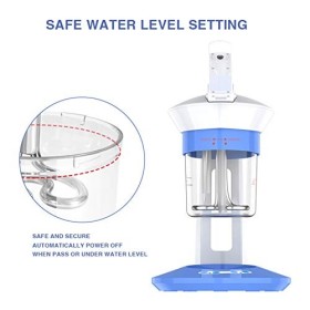 Vapeur Faciale Portable, Vapeur Ionique, Vapeur D, Soins du Visage, Aromathérapie, Humidificateur Rotatif à 360 ° pour Netto