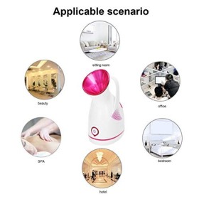 Yctze Vaporisateur Nano pour Le Visage, 100ml, Brume Chaude, Hydratant, Humidificateur, avec Prise UE 220V