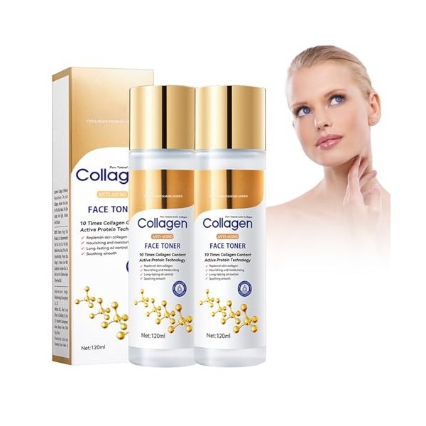 Tkekruh 2PC Toner 120ml, Tonique, Toning Resurfacing Solution, Hydrate Et Améliore La Texture De La Peau, Exfolie En Douceur 