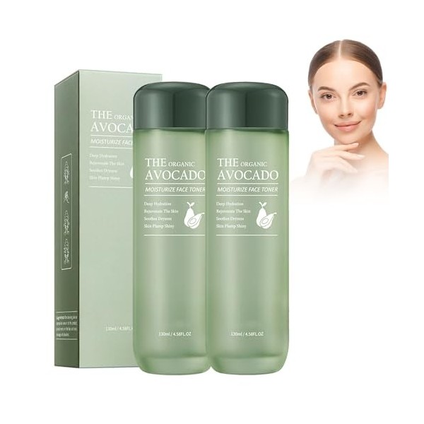 Tkekruh 2PC Toner 130ml, Tonique, Toning Resurfacing Solution, Hydrate Et Améliore La Texture De La Peau, Tonique Exfoliant p