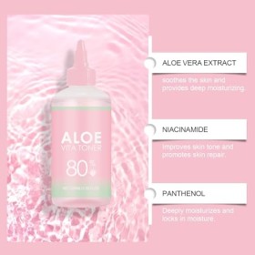 Lotion Tonique Visage à Laloe Vera, Serum Visage, Essence Apaisante à Laloe Vera, Tonique Pour Le Visage à Laloe Vera, Ess