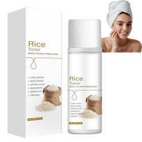 Hppsctink Tonique au riz, 120ml Tonique pour le visage au riz, Hydratation en Profondeur, Lotion Tonique Raffermissante et Ad