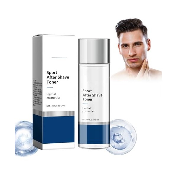 Fluide Après-Rasage, Men Lotion Après-Rasage, Baume Apaisant Après-Rasage, Soins Du Visage Pour Hommes, Toner De Soin à Lalo