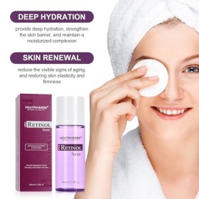 NEUTRIHERBS PRO Retinol Toner for Anti-Aging & Reducing Fine Lines and Wrinkles, with Panthenol, Peptides, and Hyaluronic Aci
