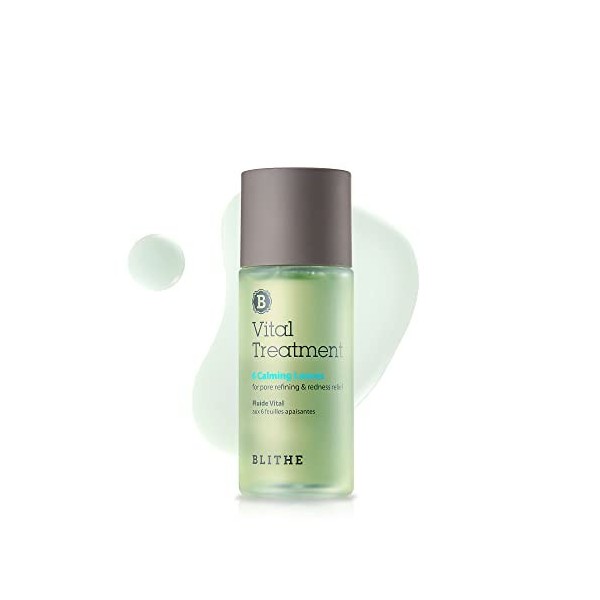 BLITHE Vital Treatment - essence faciale rempli dextraits riches en antioxydants pour hydrater et illuminer. 6 Calming Leav