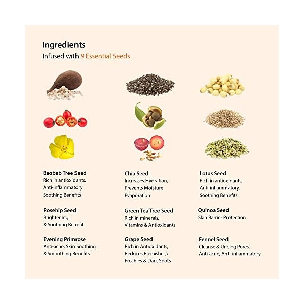 BLITHE Vital Treatment 9 Essential Seeds - Tonique au niacinamide et thé vert, essence coréenne pour la peau, éclat, vitalité