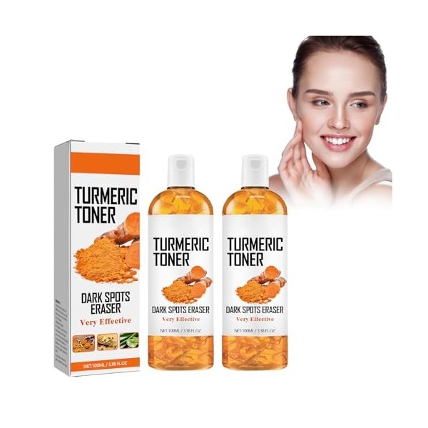 Clear and Soothe Toning, Tonique de Turmeric Pour la Protection de la Peau et lhydratation,Obscurcissant Hydratation Profond