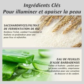 RAZUYEN Rice Toner Visage, apaisant la peau, Hydratant & Apporter de léclat, Lotion Tonique Visage Pour Peaux Sensibles Et T