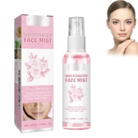 Eau de Rose avec Acide Hyaluronique, Tonifiant, Ravive léclat de la Peau, Cosmétiques Naturels Pour le Nettoyage du Visage, 