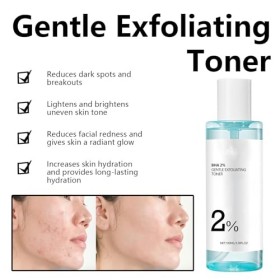 Clarifying Treatment Toner, Toner Tonique Peeling Visage, pores peau morte, Tonique Exfoliant pour le Visage, Acide Salicyliq