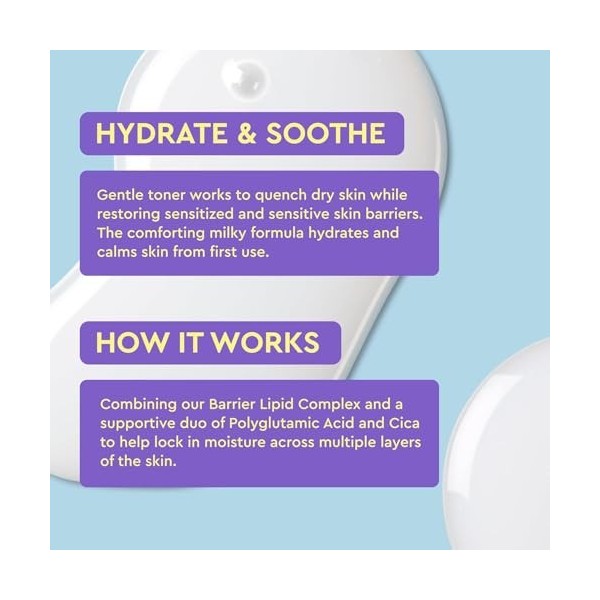 BYOMA Original | HYDRATING MILKY TONER | Tonique hydratant apaisant avec formule laiteuse sans alcool ni parfum | 150 ml |