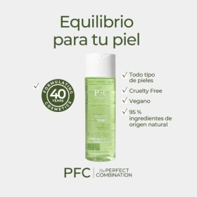 PFC Tonique Exfoliant pour le Visage. 200ml. Équilibre, Purifie, Hydrate et Calme les Rougeurs. Élimine les Impuretés. Régéné