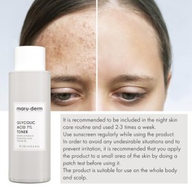 Tonique Exfoliant à LAcide Glycolique 7% - Soin Visage Éclatant et Anti-Imperfections pour Teint Uniforme, 250 ML