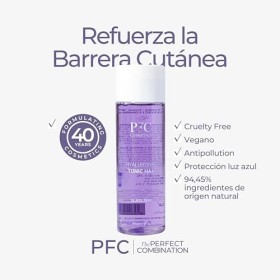 PFC Tonique pour le Visage à lAcide Hilaluronique 200 ml Tonifie et Exfolie la Peau. Tous Types de Peaux.Apporte Eclat et Hy