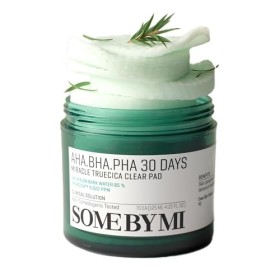 SOME BY MI AHA BHA PHA 30 Jours Miracle Truecica Effacer le tampon - 70 tampons, 4,22 oz, 125 ml - Tampon tonique exfoliant d