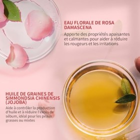 RAZUYEN Facial Dual Essence Toner, Exfoliant en douceur pour ouvrir les pores et éliminer les cellules mortes de la peau, ton