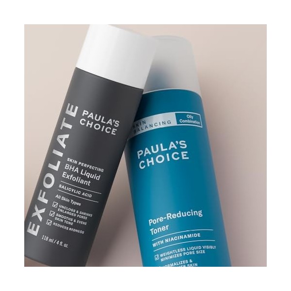 Paulas Choice RESTAURER + CLAIR - SKIN BALANCING Lotion Tonique Visage & SKIN PERFECTING 2% BHA Lotion Exfoliant -Reduire le