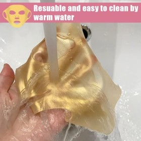 Masque Silicone,3 PCS Masque Silicone Visage Housse de Couvertures Hydratantes de Beauté de Silicone Réutilisable Couverture 