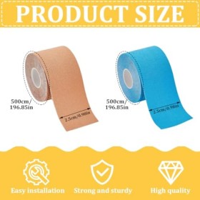 4 Pièces Bande de Lifting Visage, Patch Anti-Rides Kinesiologie, Ruban Adhésif Facile à Utiliser, Pour Raffermir la Peau, Nu