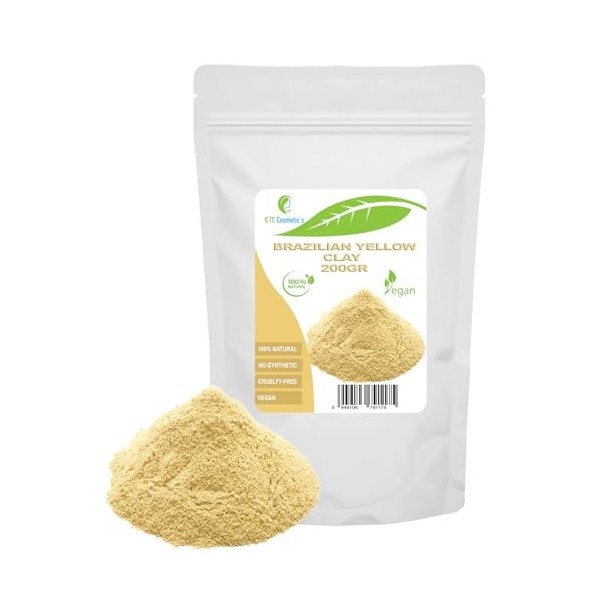 Argile rose française - 200 gr - Masques visage DIY, Masque corps, Masque capillaire, Peelings et gommages doux, Fabrication 