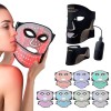 Masque de luminothérapie pour les soins du visage à domicile, masque de luminothérapie à 210 LEDs et 3 puces LED RVB, 7 coule