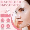 Masque Collagene Visage, Bio Mask Collagen, Night Mask, Skincare Masque Nuit, Masque Hydratant Profondeur 4 Pièces 