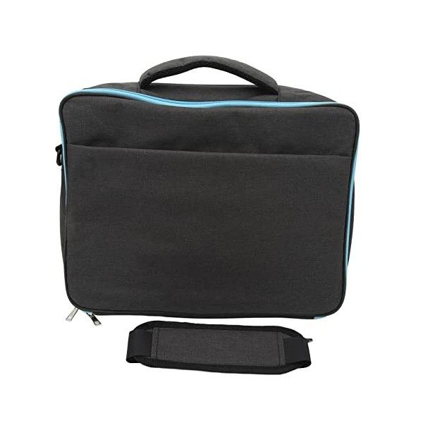 Sac de Transport pour Projecteur Anti-Pression Poignée en Métal Robuste Double Fermeture éclair Barre de Traction Arrière Pro