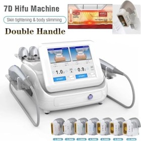 Machine De Sculpture Corporelle, Machine De Soins De La Peau 7D avec 2 Poignées, Double Commande À Double Canal, pour Souleve