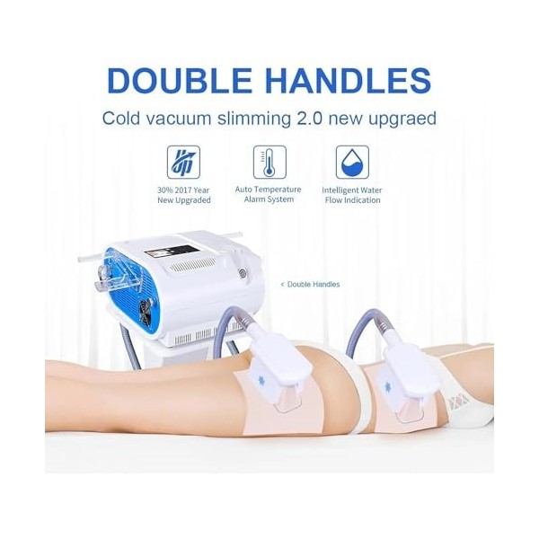 JEXUUD Machine Amincissante De Gel Graisse Cryolipolyse, Gel Sculpture du Corps avec Écran Tactile De 7 Pouces, Pression De V